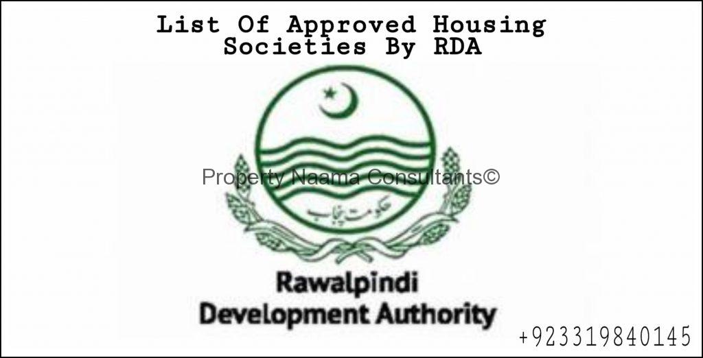 List of Approved Housing Societies by RDA in Rawalpindi