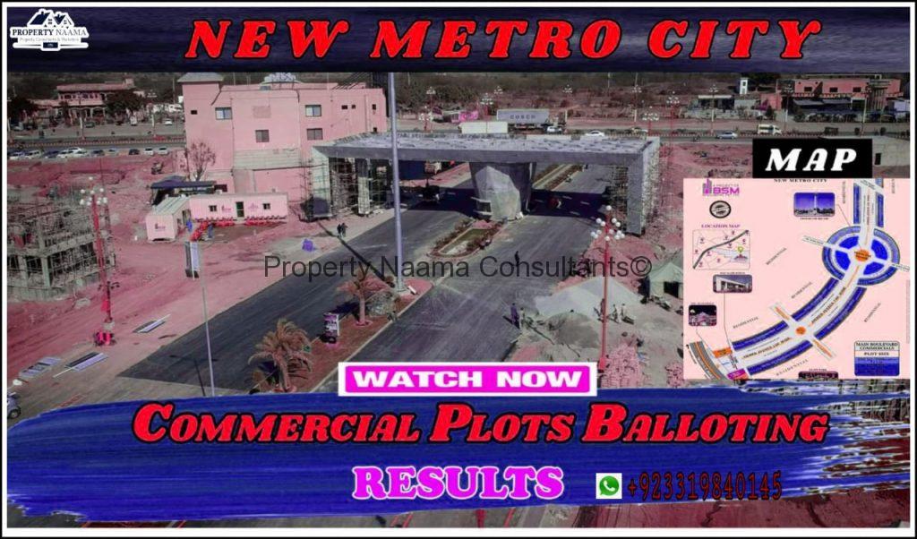 New Metro City Kharian | Commercial Plots Balloting | All Details, Prices