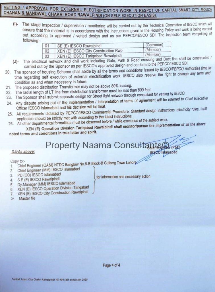 Electricity Approved by IESCO for Capital Smart City Islamabad | Details