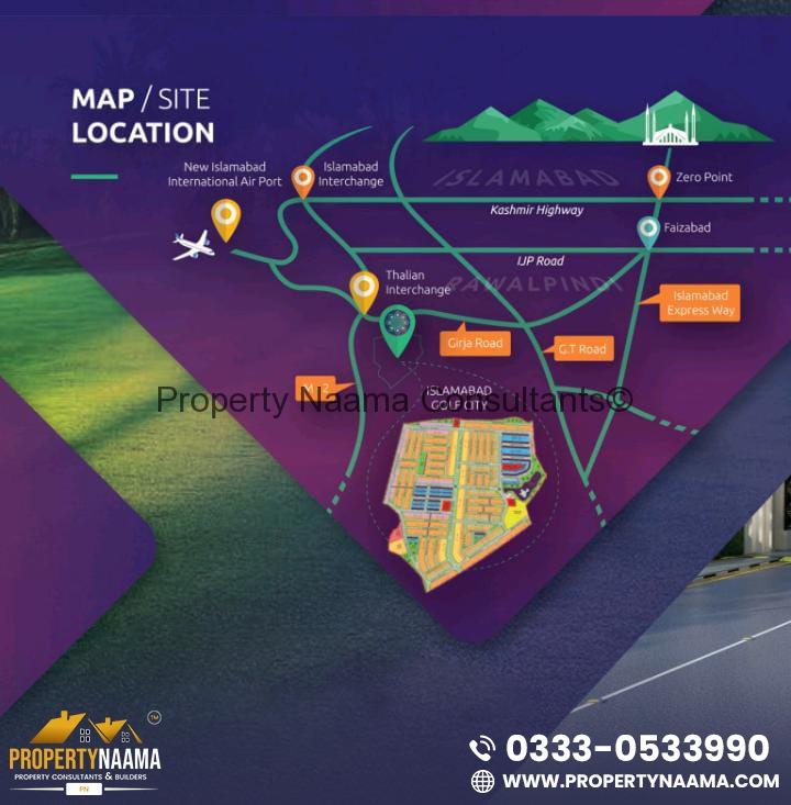 Islamabad Golf City | All Details, Location, Prices, Installments
