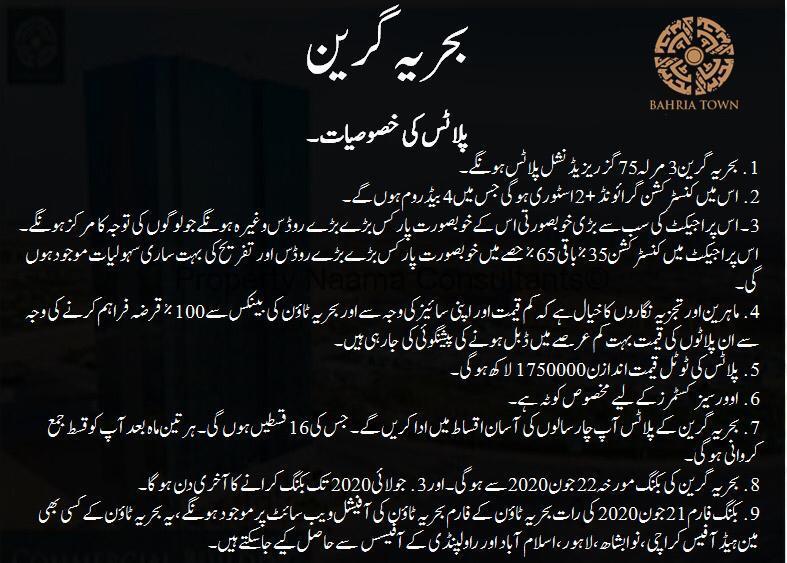 Bahria Town Karachi Residential Plots 75 Sq Yard Plots | 3 Marla New Deal