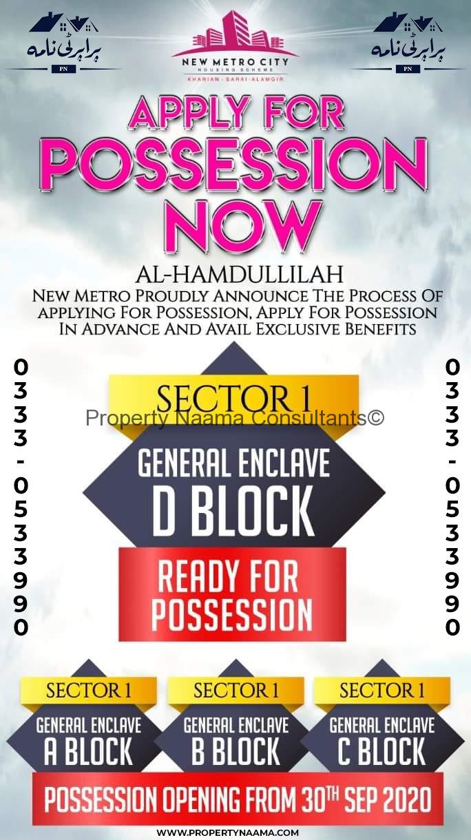 New Metro City All Blocks Possession Announced | Details, Prices