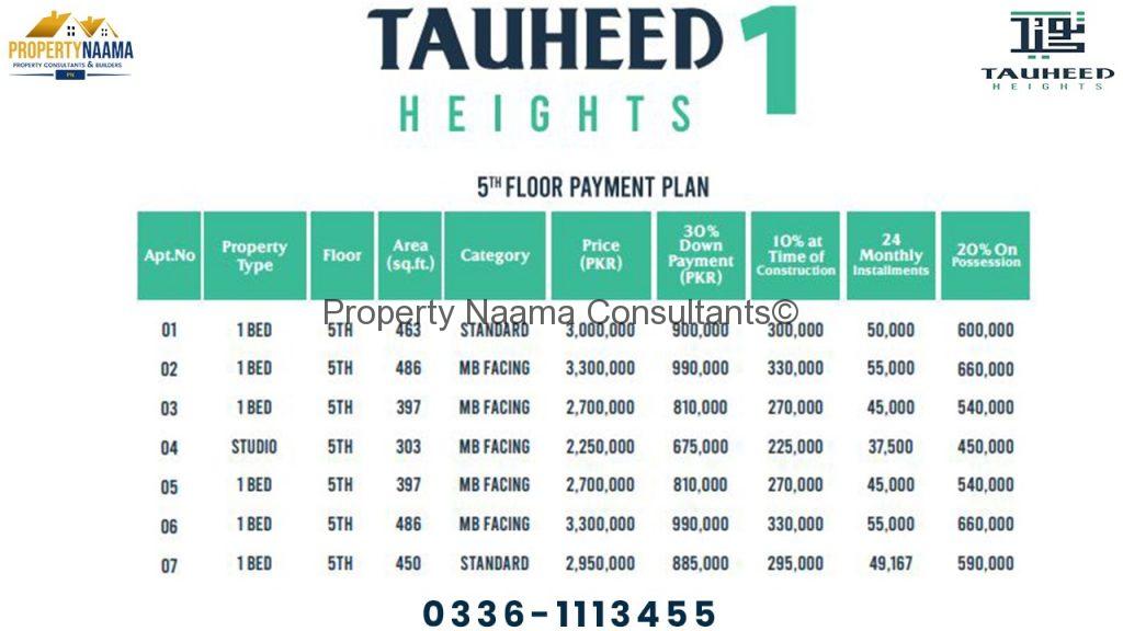 Tauheed Heights Lahore | Bahria Town Lahore, Book Now