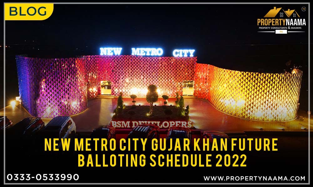 New Metro City Gujar Khan Future Balloting Schedule 2022