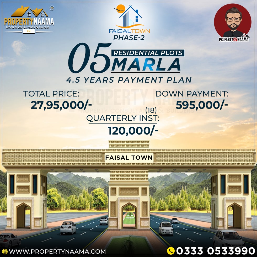 Best Company to Buy Faisal Town Phase 2 Files in 2022