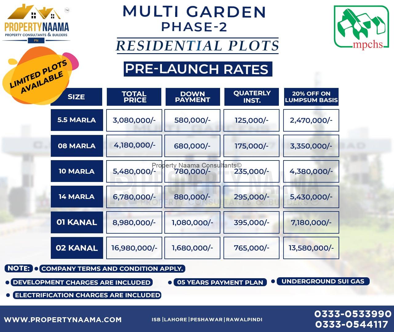 Multi Gardens Phase 2 | Location & Map | NOC | Payment Plan