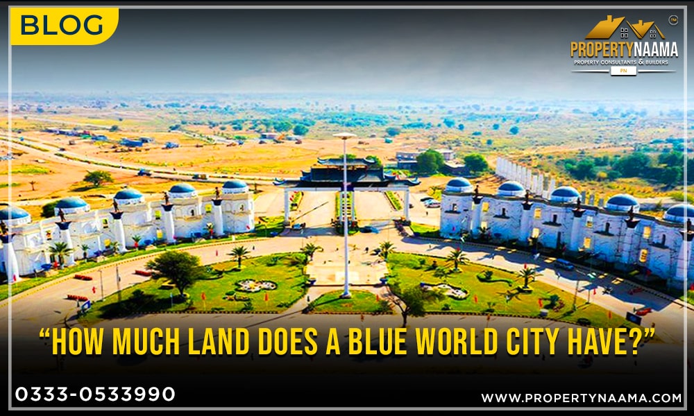 How Much Land Does a Blue World City have?