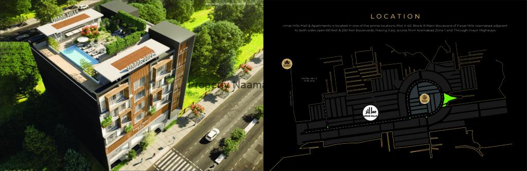 Umar Hills Mall and Apartments | Location Map | Payment Plan
