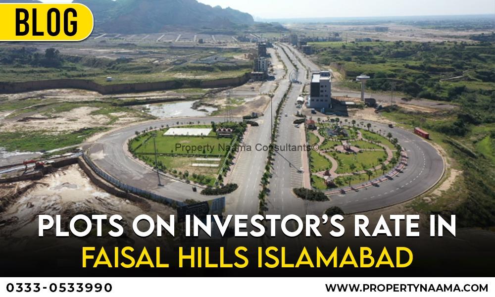 Plots on Investor’s Rate in Faisal Hills Islamabad