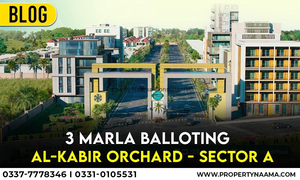 3 Marla Balloting Al-Kabir Orchard Sector A