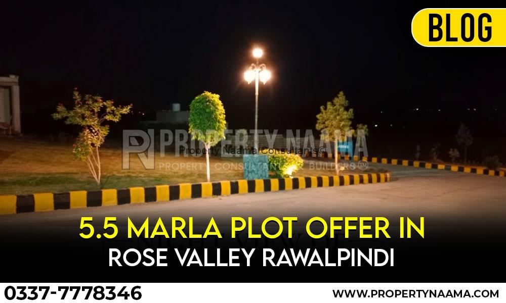 5.5 Marla Plot Offer in Rose Valley Rawalpindi