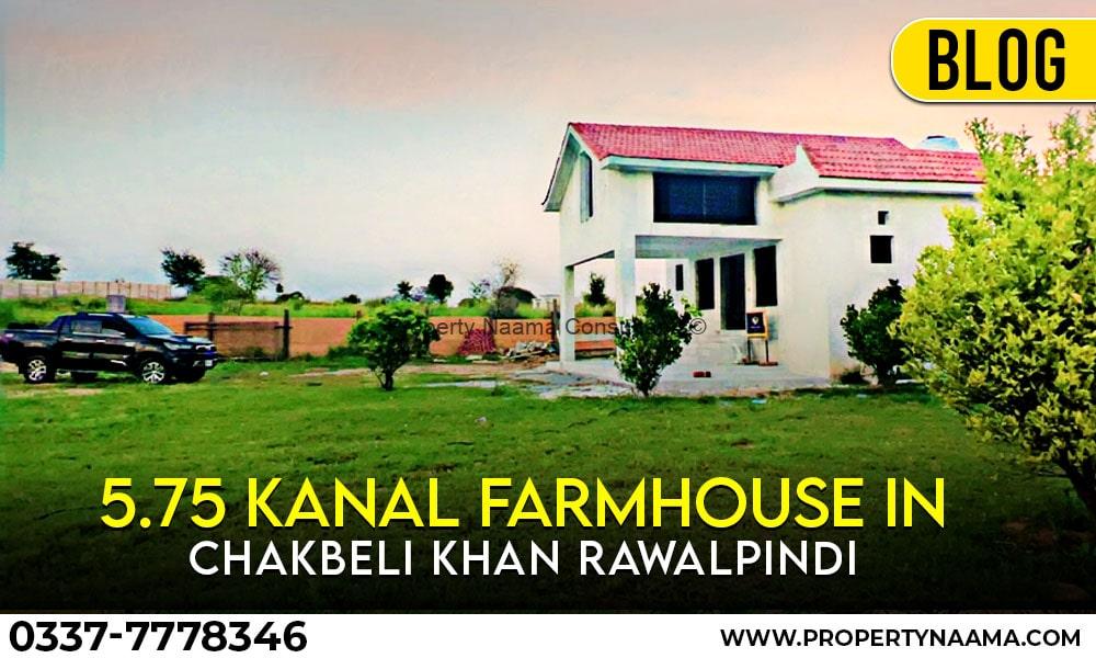 5.75 Kanal Farmhouse in Chakbeli Khan Rawalpindi