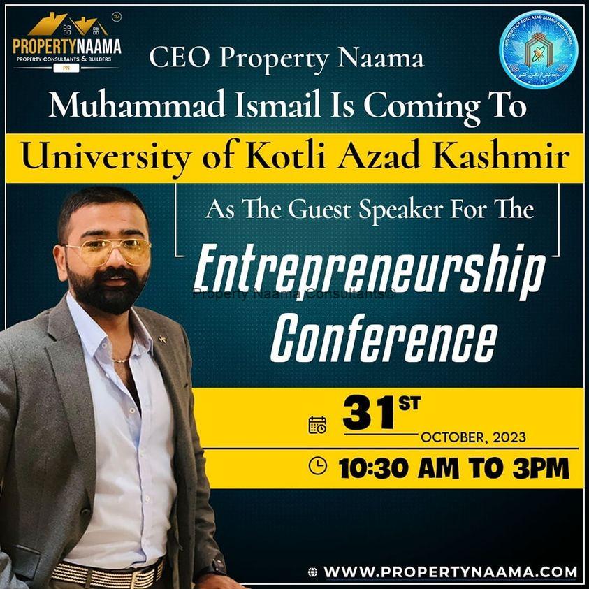 M Ismail Visit To University of Kotli Azad Kashmir