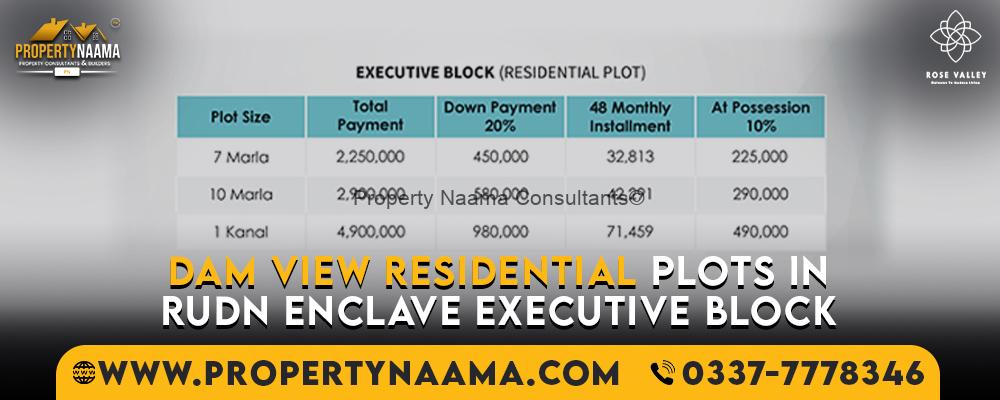 Dam view residential plots in Rudn Enclave Executive Block