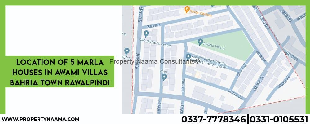 5 Marla Houses in Awami Villas Bahria Town Rawalpindi