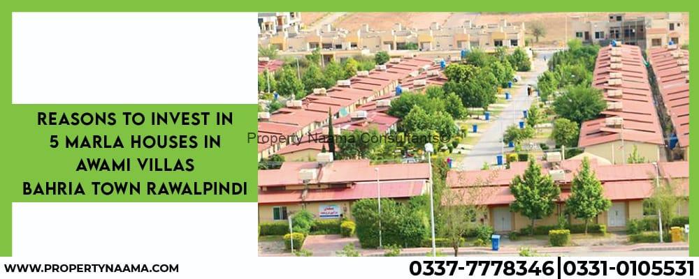 5 Marla Houses in Awami Villas Bahria Town Rawalpindi