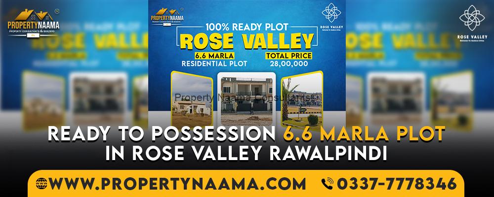 6.6 Marla Plot in Rose Valley Rawalpindi Ready For Possession