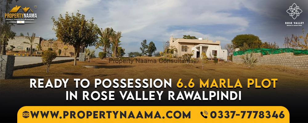 6.6 Marla Plot in Rose Valley Rawalpindi Ready For Possession