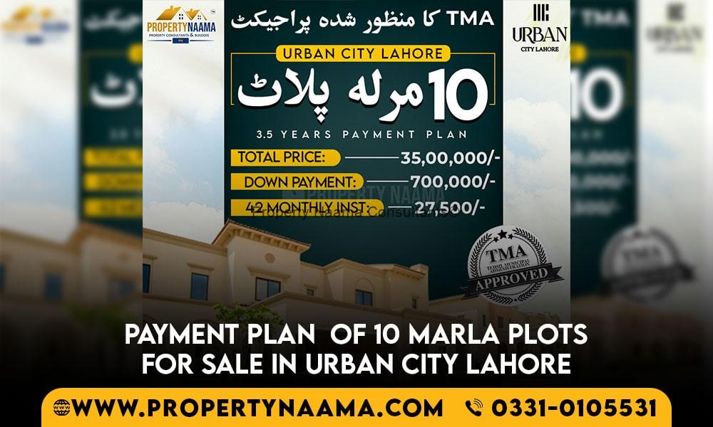 10 Marla Plots for Sale in Urban City Lahore