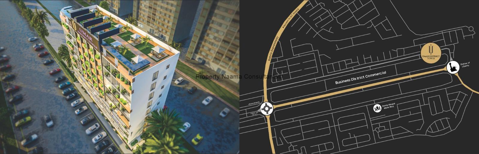 Umar District Tower Mall and Apartments by Property Naama