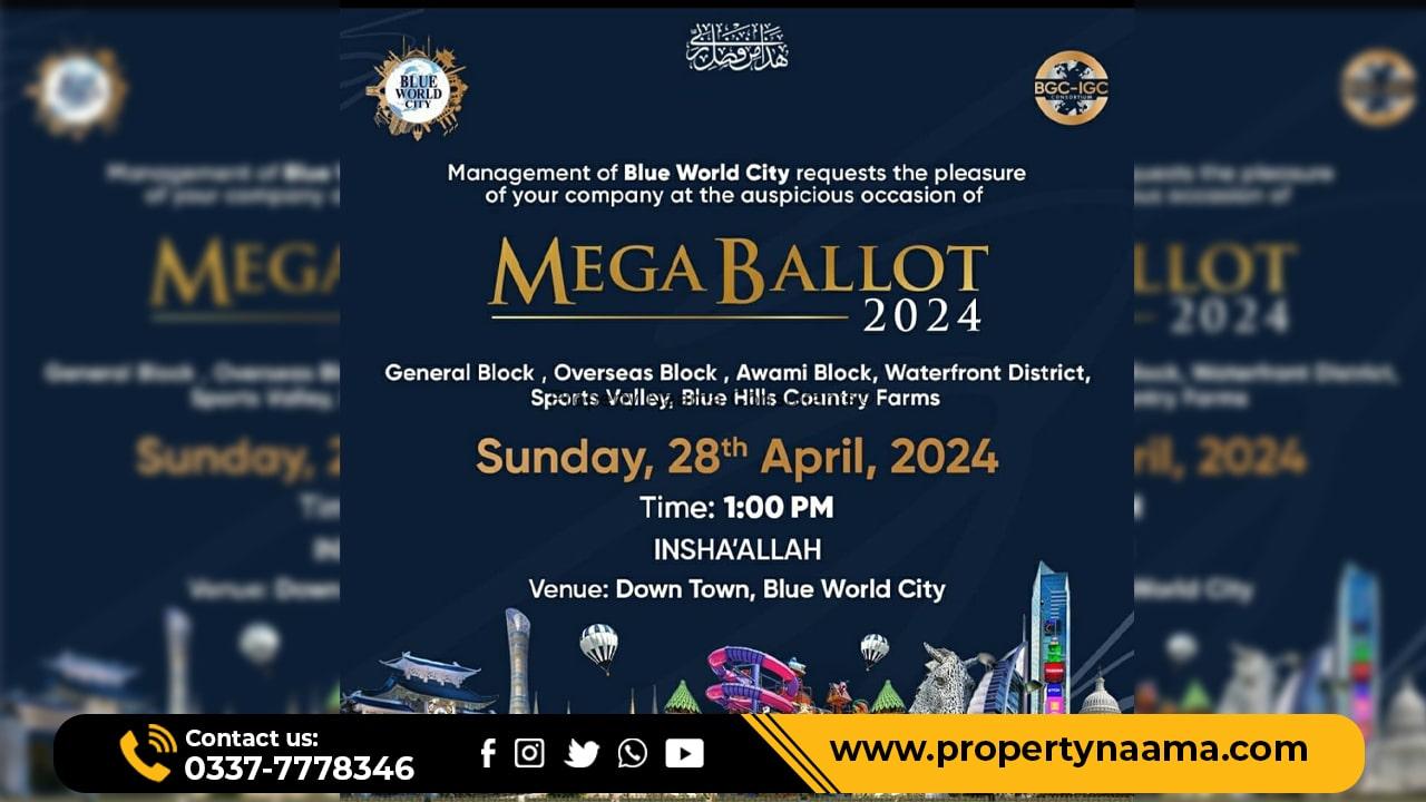 First Balloting of Year 2024 in Blue World City Islamabad