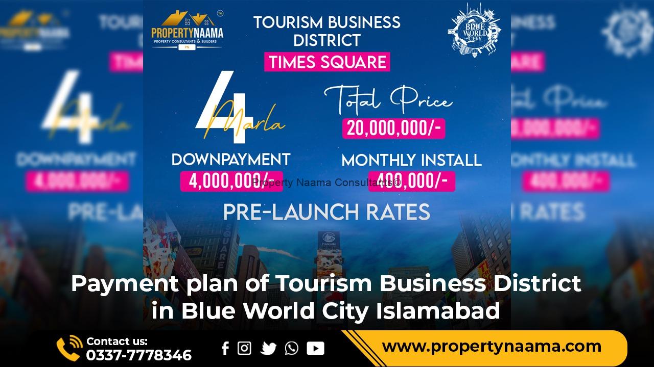 Tourism Business District in Blue World City Islamabad