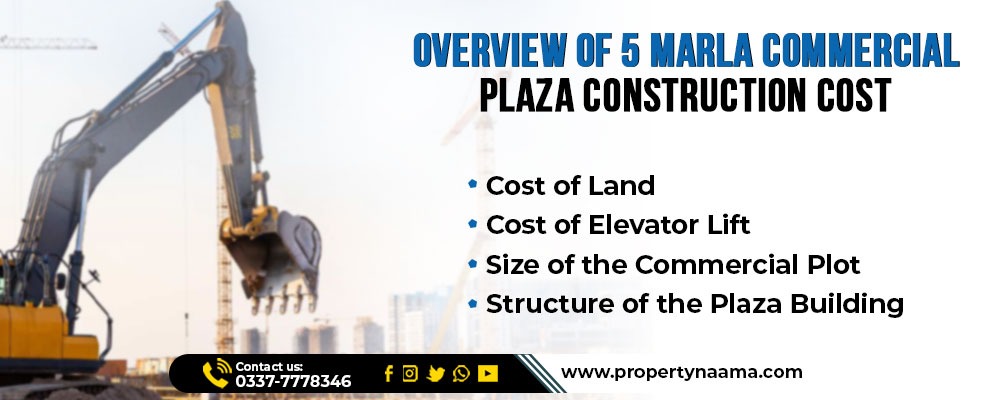 5 Marla Commercial Plaza Construction Cost