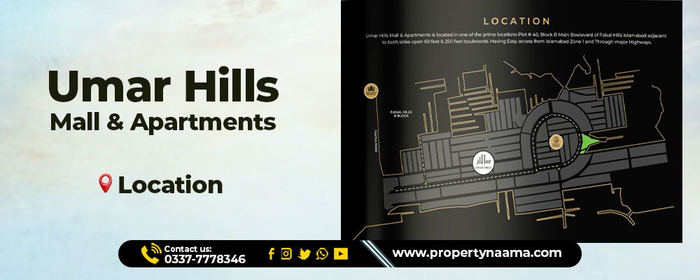 Umar Hills Mall and Apartment | Faisal hills Islamabad , Booking