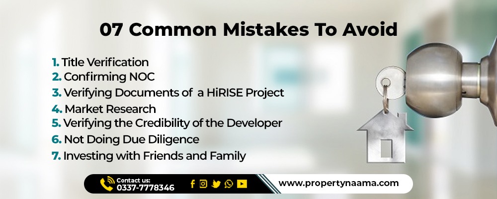 07 Common Mistakes to Avoid Before Investing in Real Estate