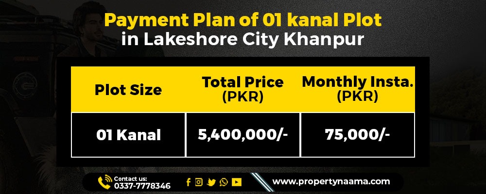 01 Kanal Plot For Sale in Lakeshore City Islamabad