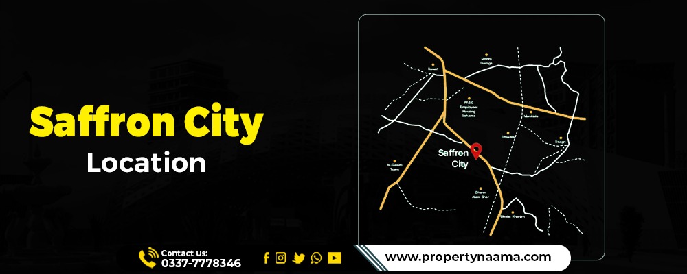 Saffron City Rawalpindi Location