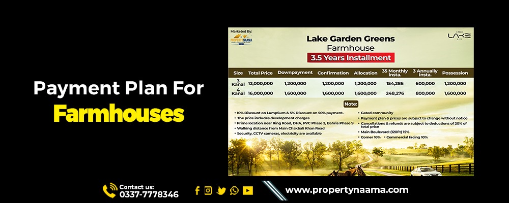 Farmhouses For Sale in Rawalpindi on Installments