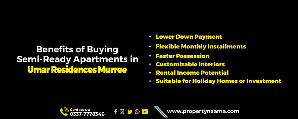 Semi-Ready Apartments For Sale on Installments in Murree