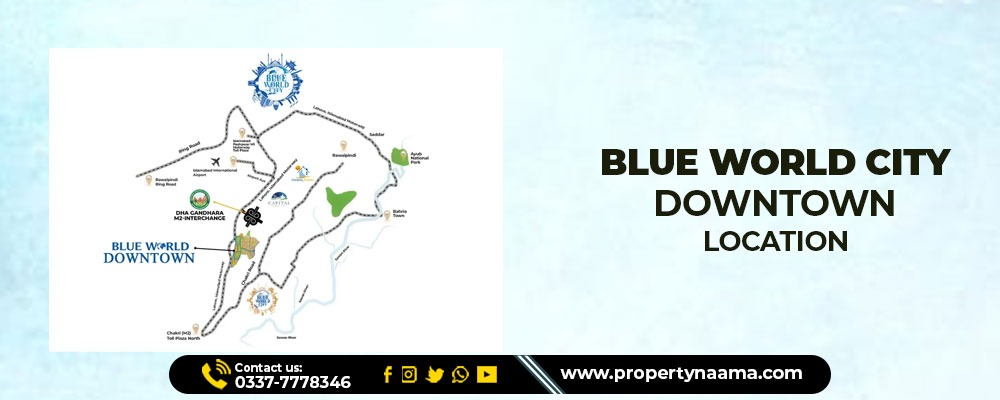 Downtown New Deal Blue World City