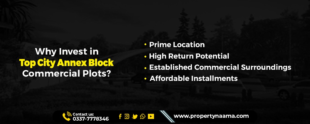 Top City Annex Block Commercial Plots For Sale